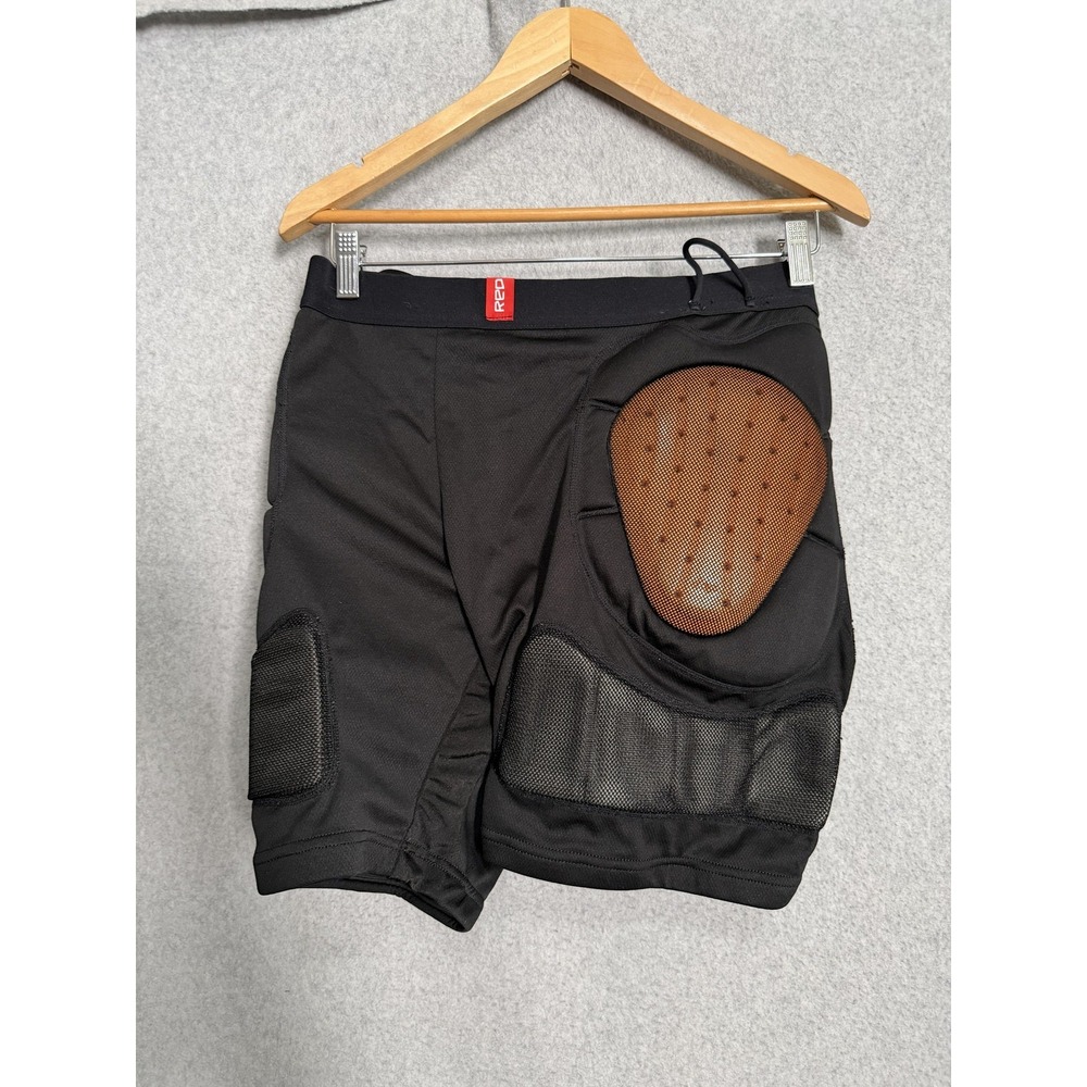 RED Total Impact Short Small Mens Black Padded Hip Protection Snowboard Shorts